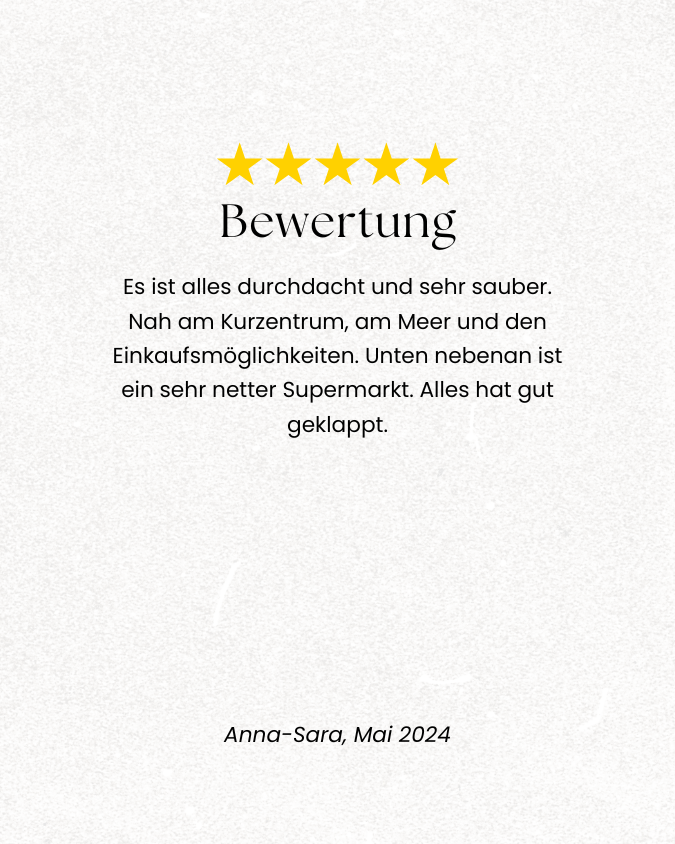 Bewertungen Langeoog Perle (1)
